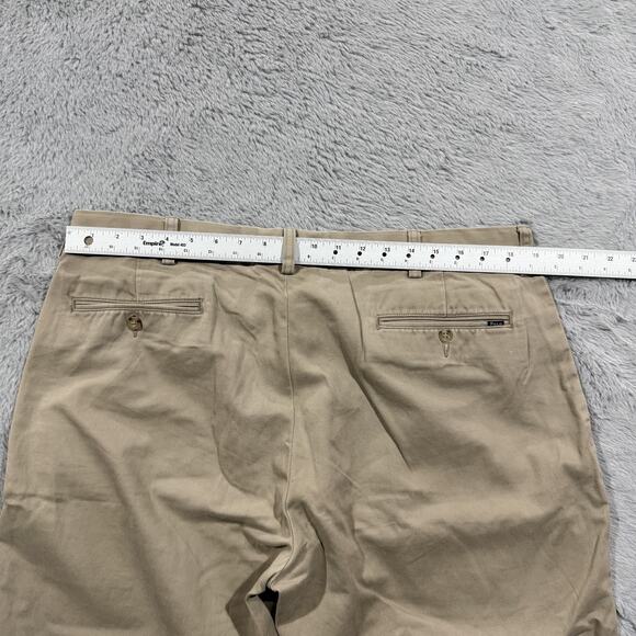 Polo Ralph Lauren Pants Mens 38x32 Khaki Classic Fit Chinos Casual Dress Cotton - Picture 7 of 10